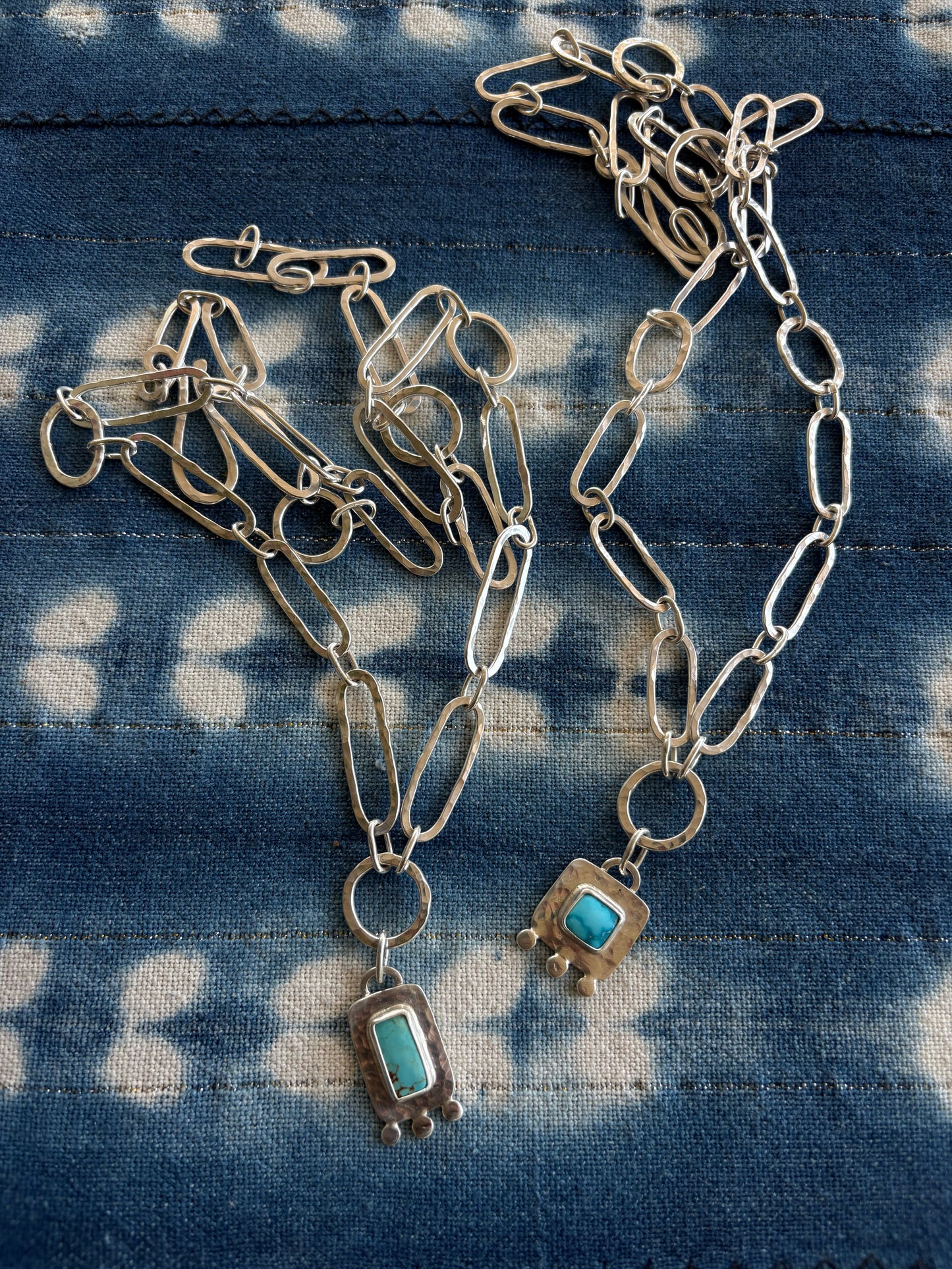 Turquoise Chain Necklace ~ Bluebird