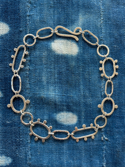 Hammered Link Necklace ~ IV