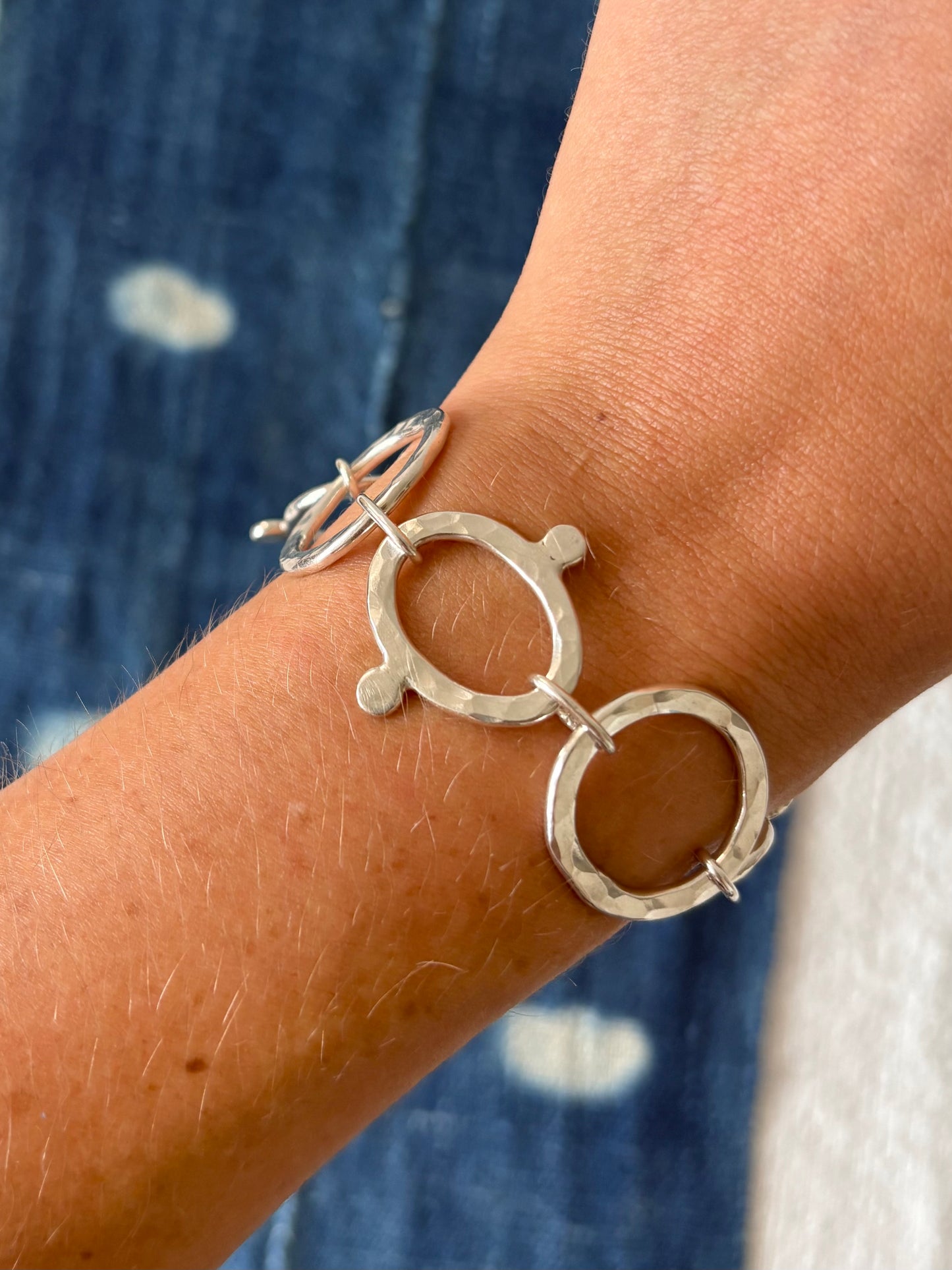 Hammered Link Bracelet ~ VII