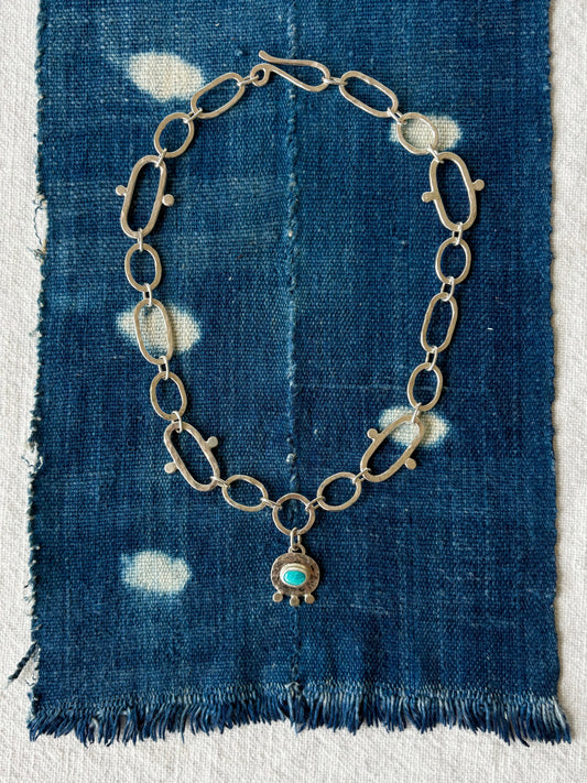 Turquoise Chain Necklace ~ Tyrone