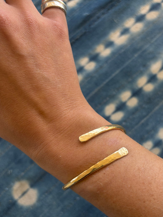 Chunky Spiral Cuff Bracelet ~ Brass *new*