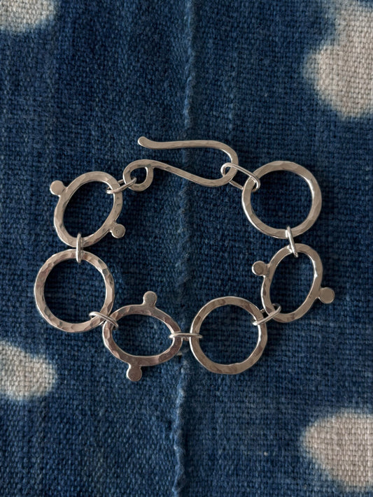 Hammered Link Bracelet ~ VII