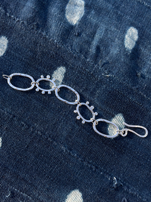 Hammered Link Bracelet ~ XI