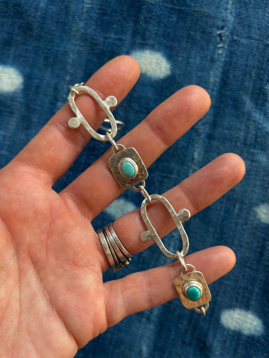 Turquoise Link Bracelet ~ VI
