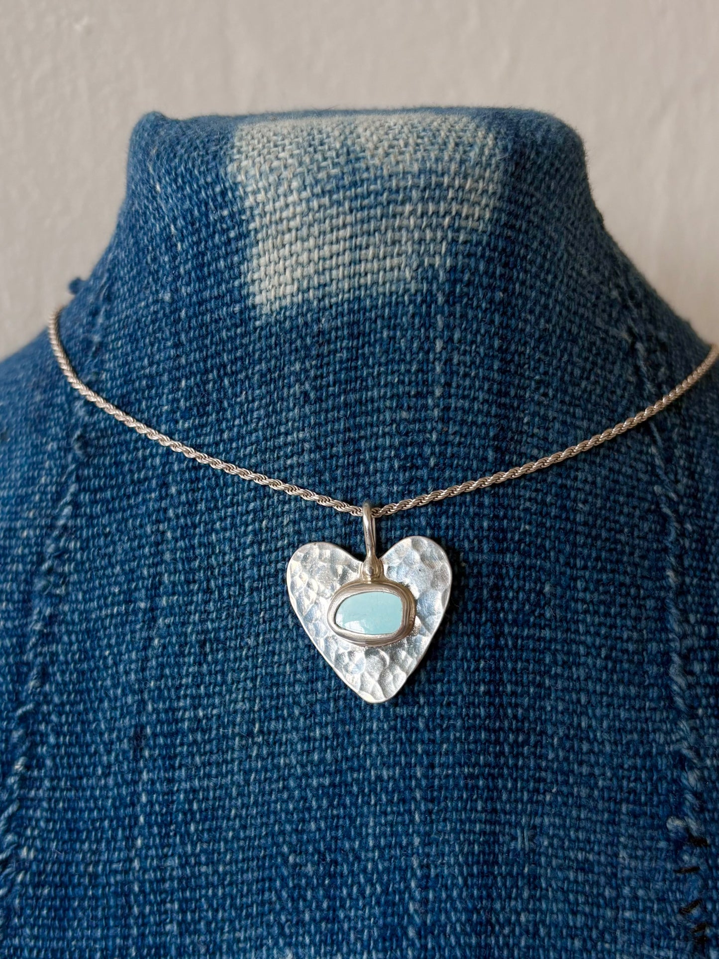 Nevada Turquoise Pendant Necklace ~ Silver