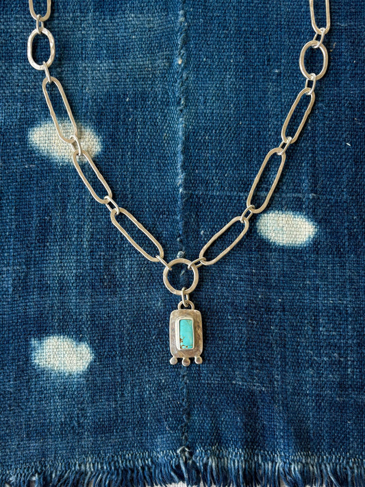 Turquoise Chain Necklace ~ No. 8 Mine