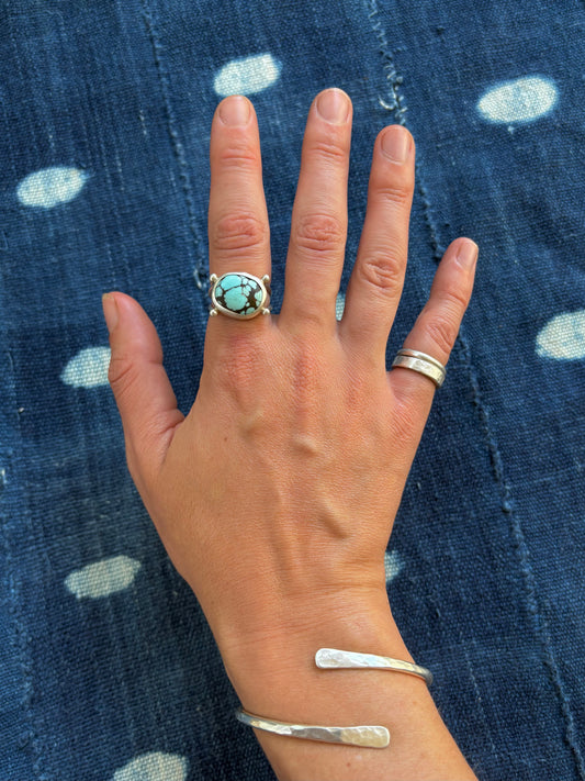 Blue Moon Tetra Ring ~ Silver
