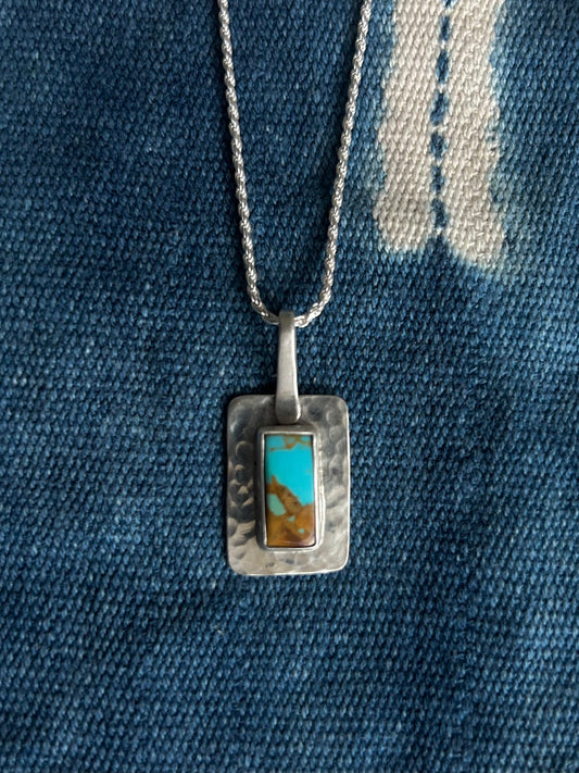 Royston Turquoise ~ Pendant Necklace ~ Silver