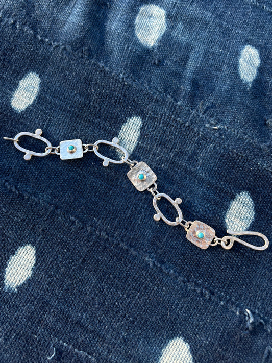 Turquoise Link Bracelet ~ III