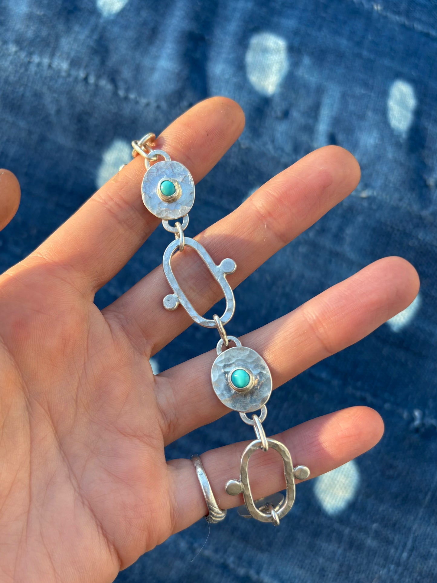 Turquoise Link Bracelet ~ I