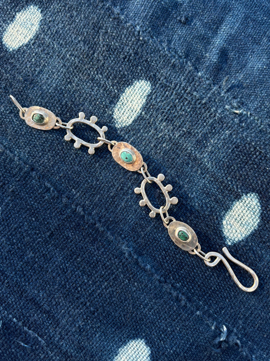 Turquoise Link Bracelet ~ II