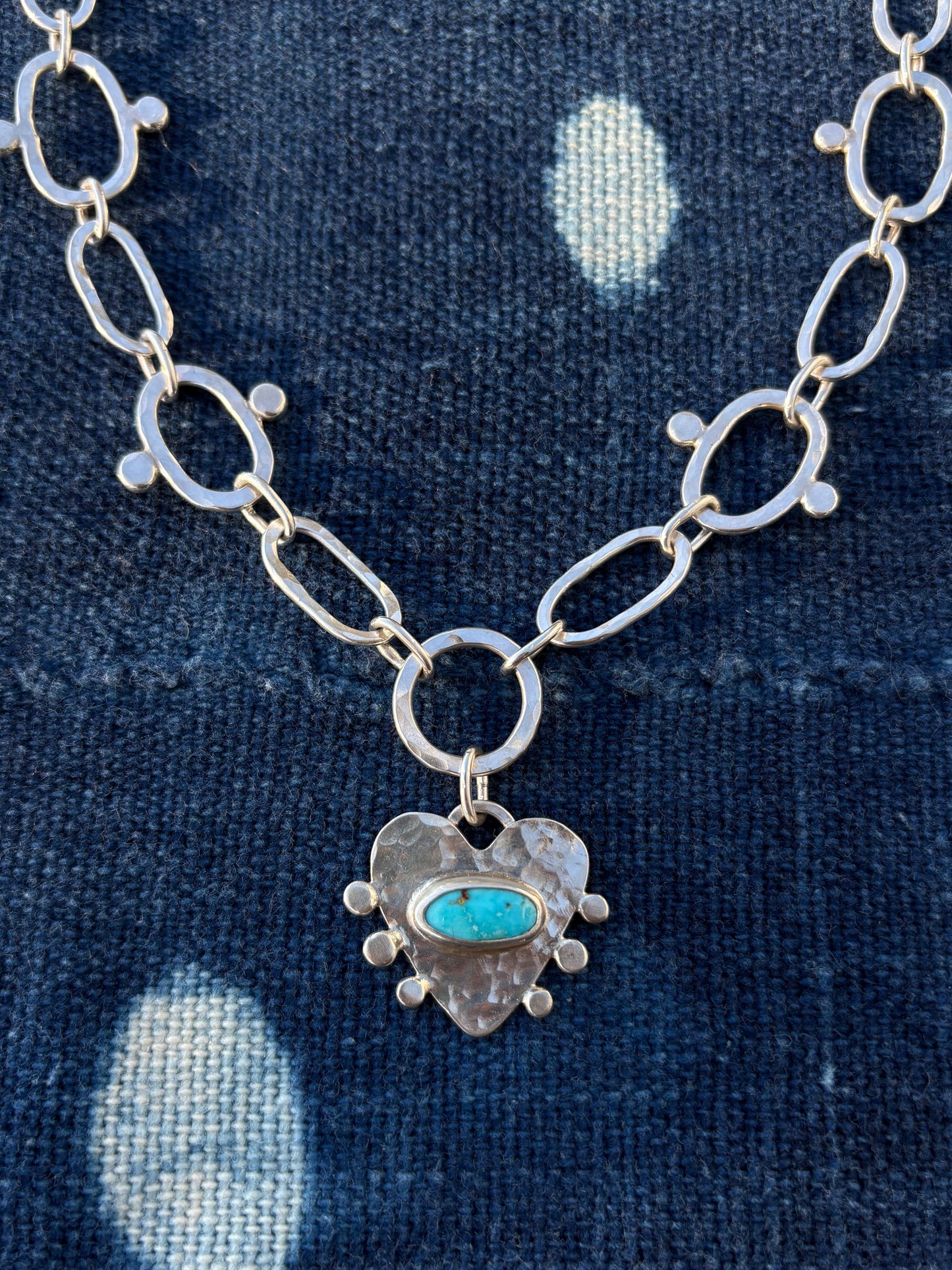 Turquoise Mountain Heart Necklace