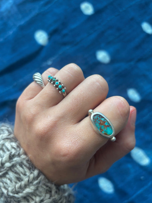 Royston Silver Byzantine Ring ~ 7.5