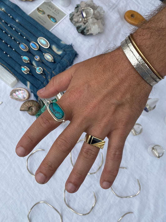 Hammered Textured Cuff Bracelet