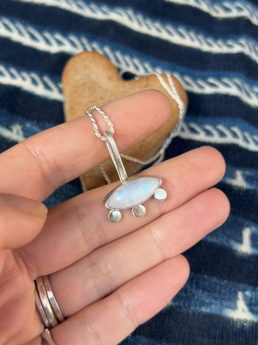 Moonstone ~ Pendant Necklace ~ Silver