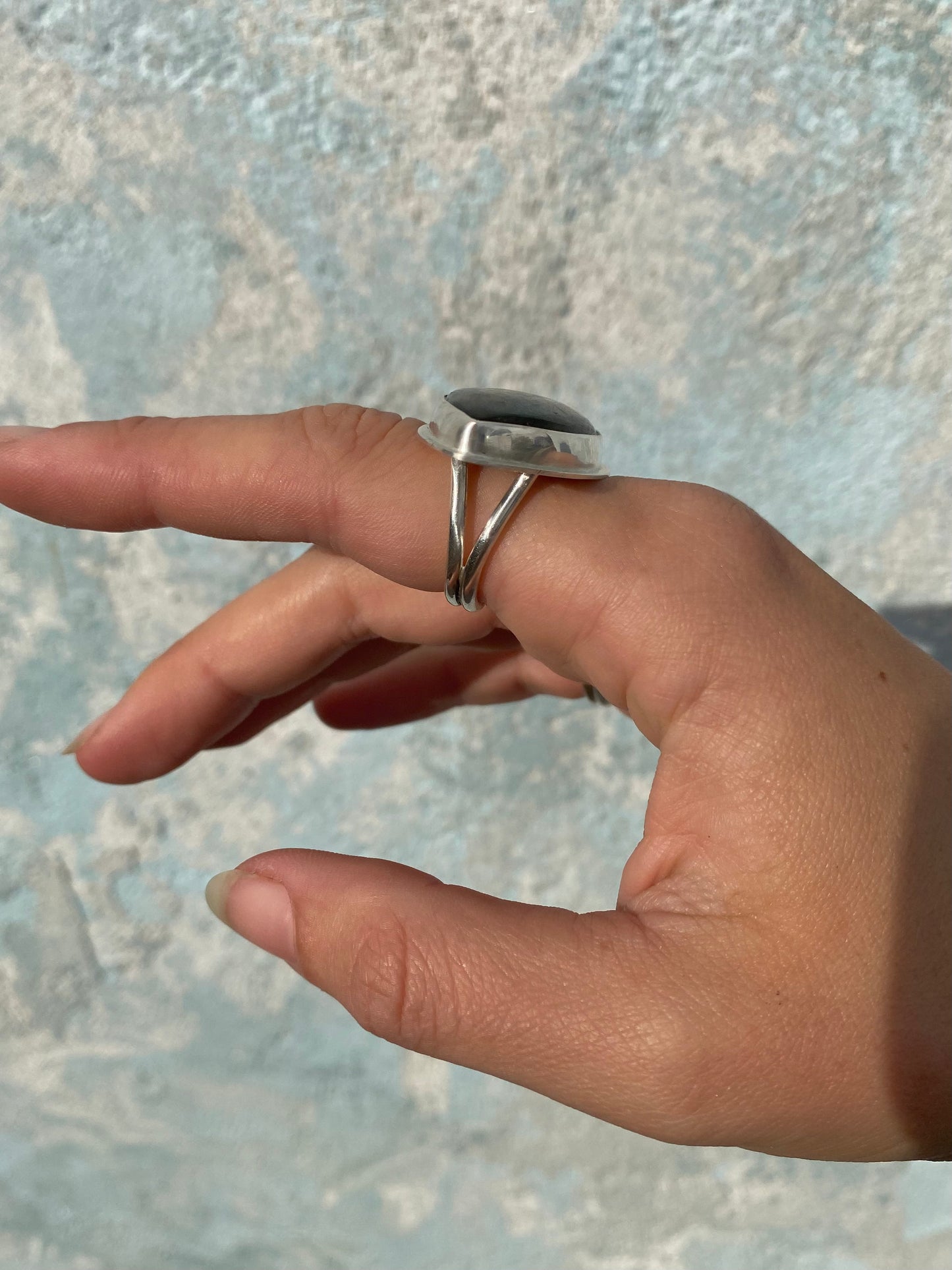 Labradorite Eye Sterling Silver Ring