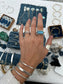 Labradorite Sterling Silver Byzantine Ring ~ Rectangle