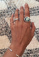 Nevada Variscite Silver Byzantine Ring