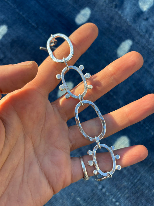 Hammered Link Bracelet ~ XI