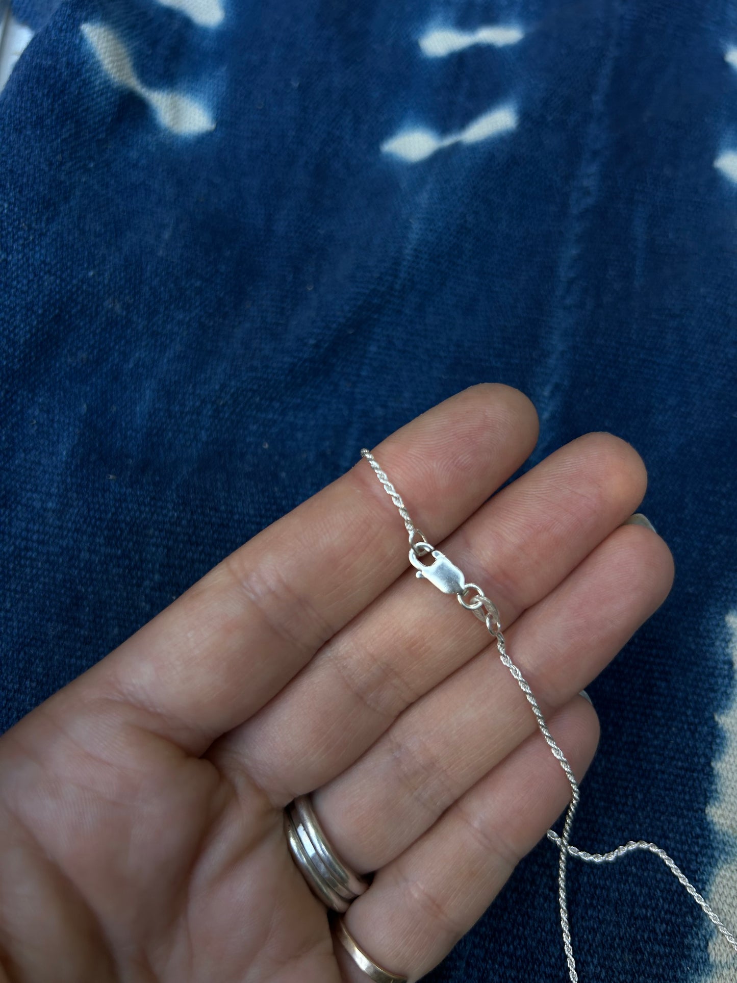 Blueberry Turquoise ~ Pendant Necklace ~ Silver