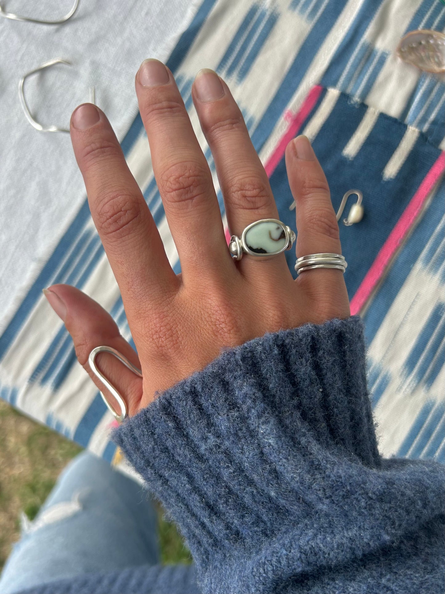 Wave Ring ~ Sterling Silver