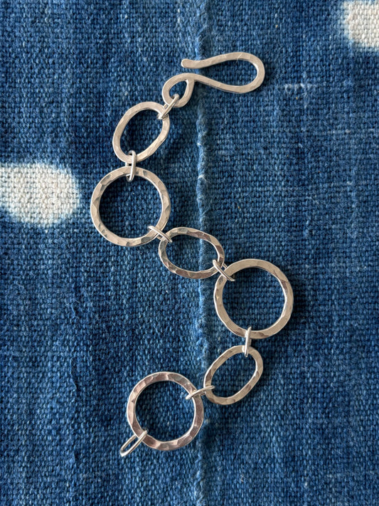 Hammered Link Bracelet ~ VIII