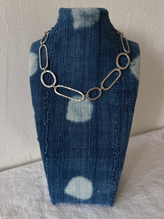 Hammered Link Necklace ~ I