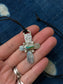 turquoise cross pendant 