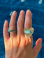 Golden Hills Hammered Heart Ring ~ 7.5-8, Silver