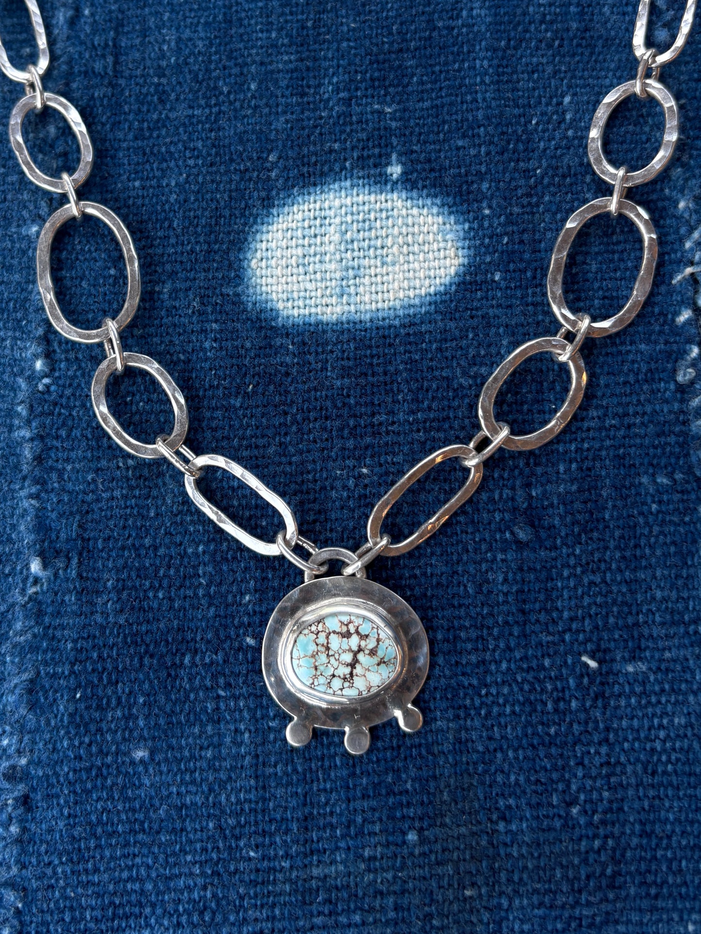 golden hills turquoise ~ link necklace