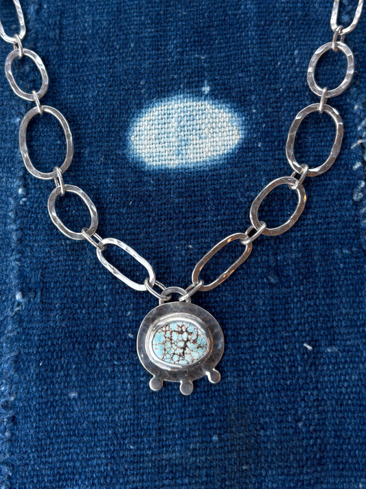 golden hills turquoise ~ link necklace