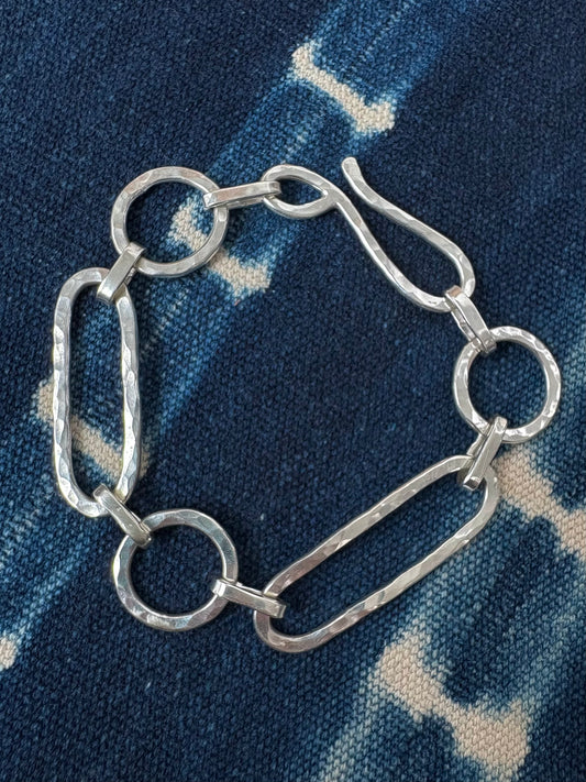 Hammered Link Bracelet ~ I