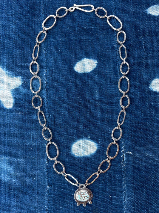 golden hills turquoise ~ link necklace