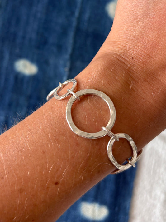 Hammered Link Bracelet ~ VIII