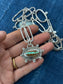 no. 8 turquoise ~ link necklace