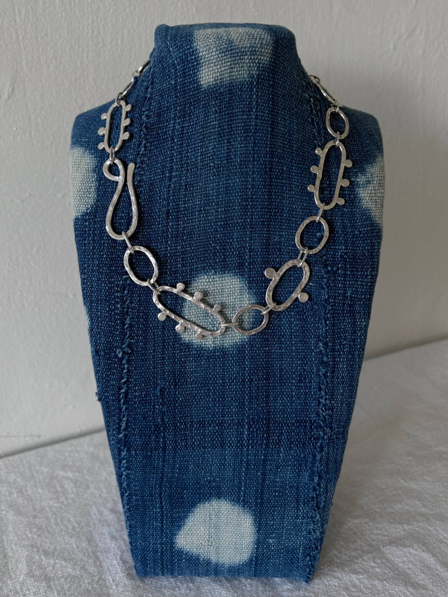 Hammered Link Necklace ~ III