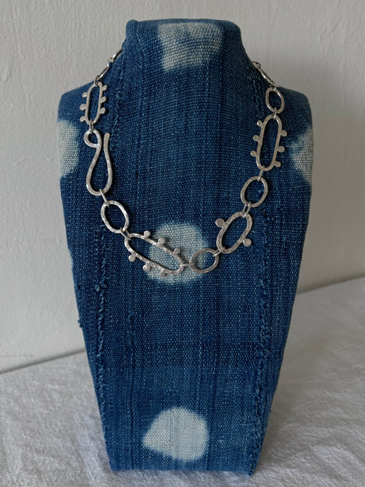 Hammered Link Necklace ~ III