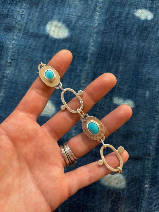Turquoise Link Bracelet ~ IV