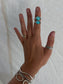 ~ finished in your size ~ turquoise mtn byzantine ring