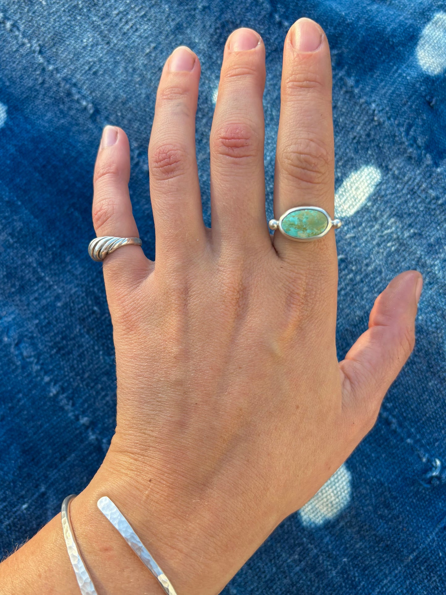 Royston Silver Byzantine Ring ~ 7.5