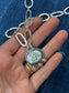 golden hills turquoise ~ link necklace