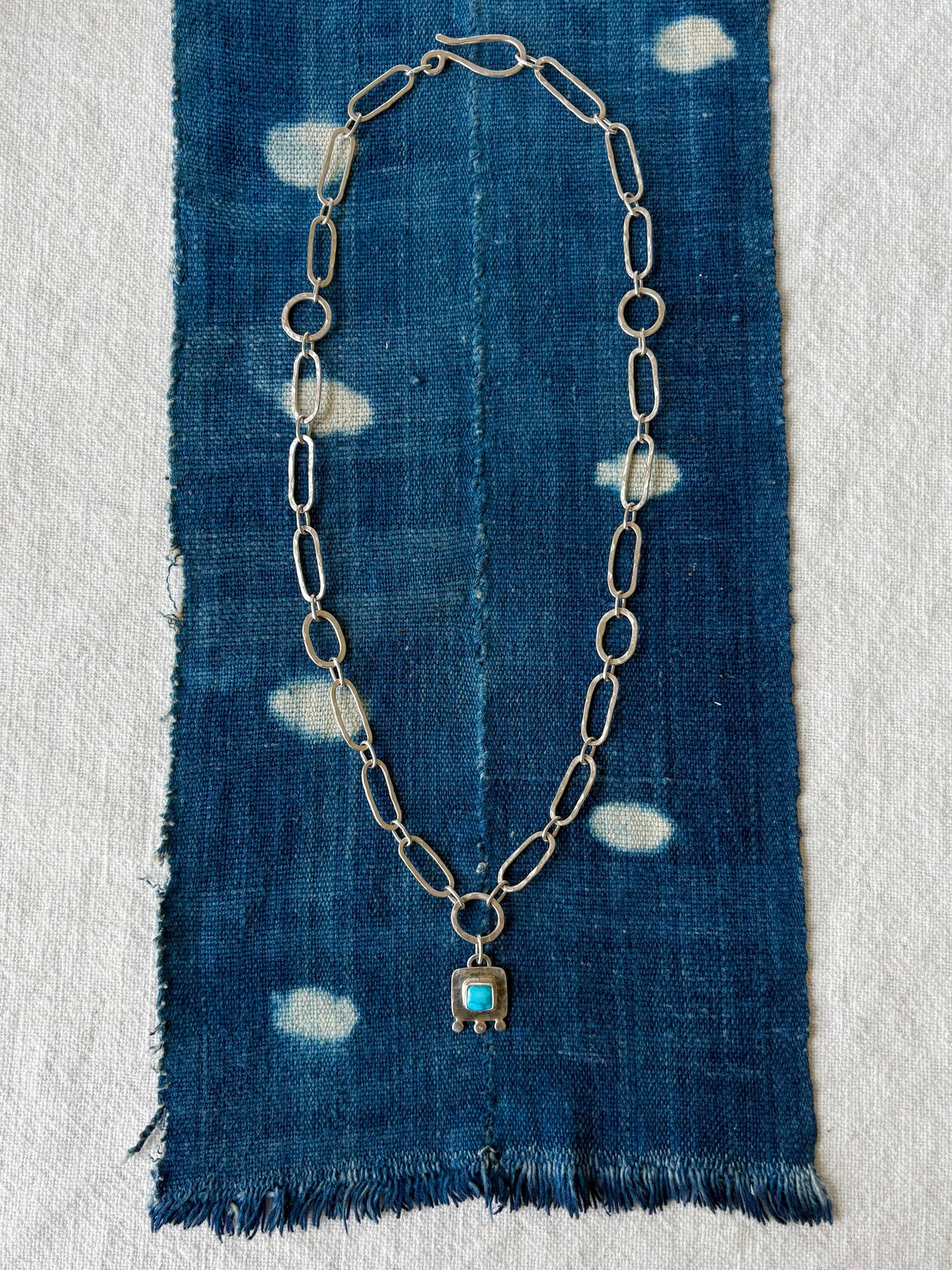Turquoise Chain Necklace ~ Bluebird