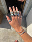 Nevada Variscite Silver Byzantine Ring