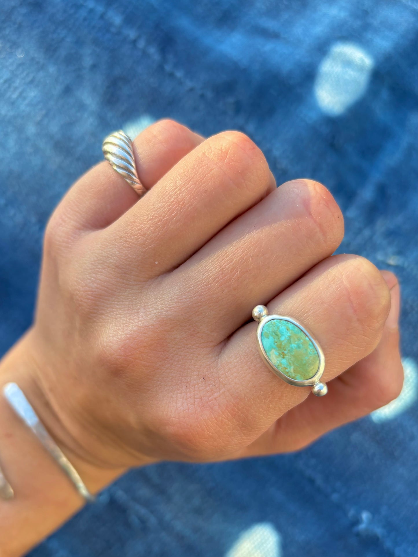 Royston Silver Byzantine Ring ~ 7.5