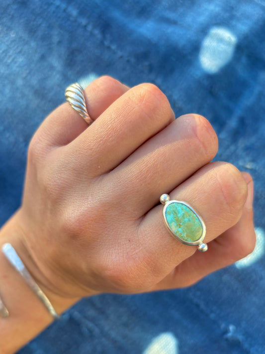 Royston Silver Byzantine Ring ~ 7.5