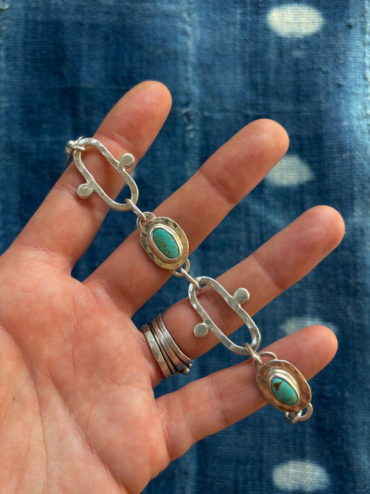 Turquoise Link Bracelet ~ V