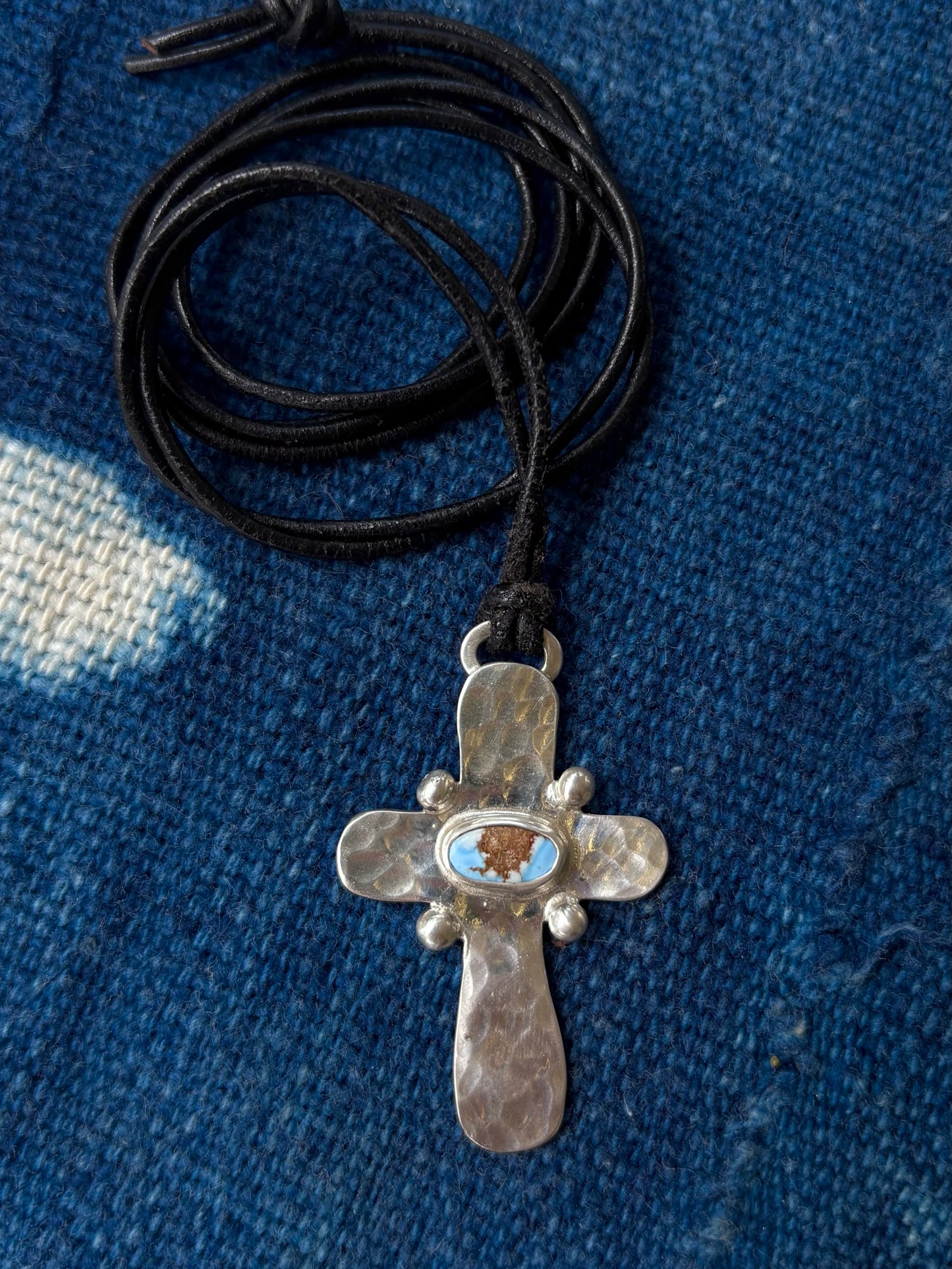 turquoise cross pendant 