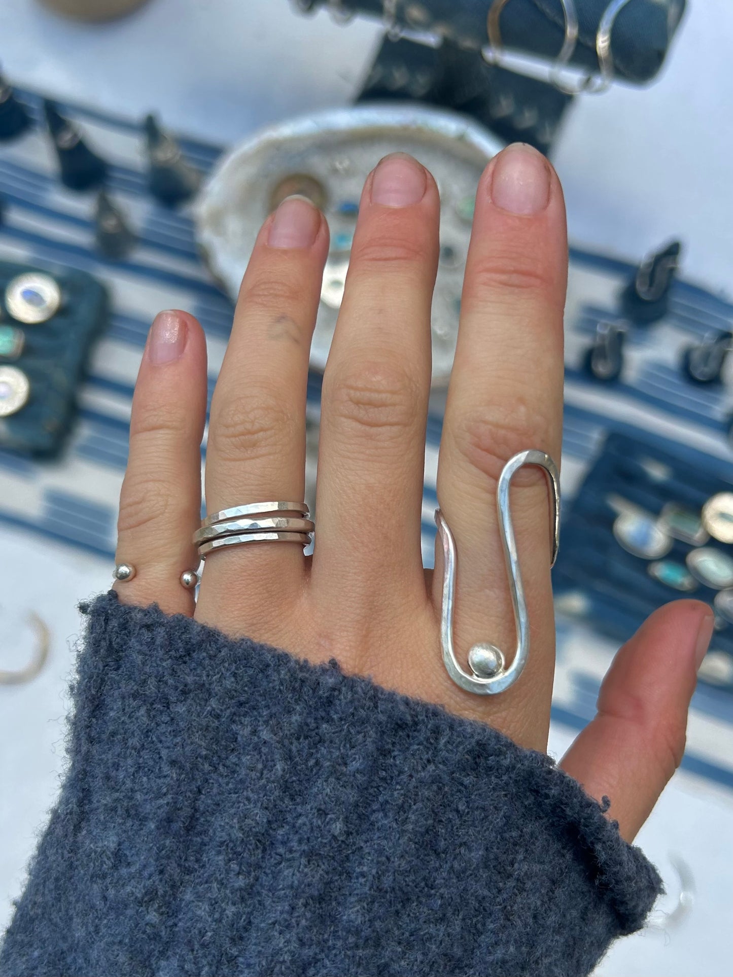 Wave Ring ~ Sterling Silver