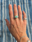 Variscite Byzantine Ring ~ 7-7.5, Silver