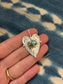no. 8 turquoise ~ heart pendant